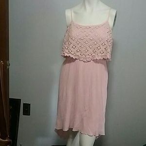 Baby pink hi/low XL Dress